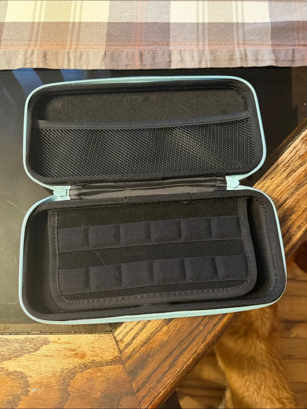 Kids Accessory Case - Light Blue Character Pouch